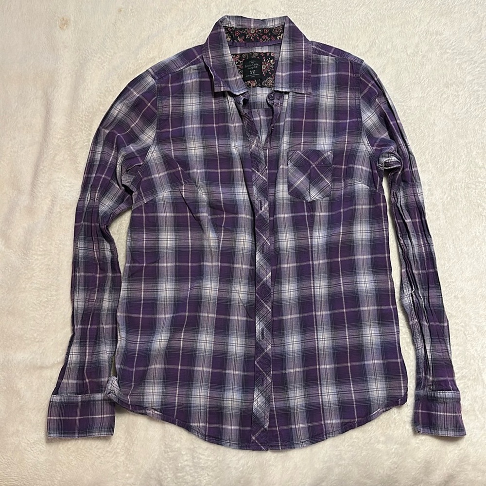 Faded Glory S Plaid button up